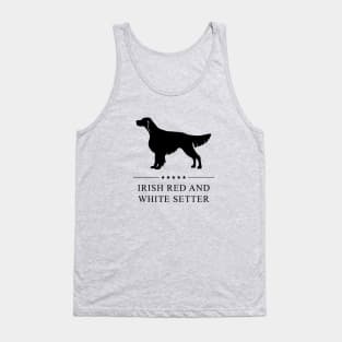 Irish Red and White Setter Black Silhouette Tank Top